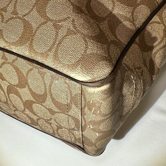 COACH Legacy Stripe Jet Set Signature C Travel Medium Tote Shoulder Bag 70588 - Picture 8 of 16